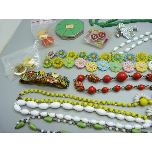 838 - Costume jewellery, etc.