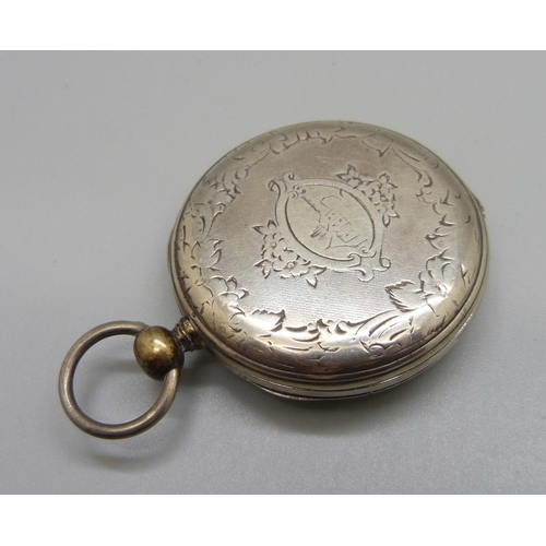 895 - A silver pocket watch