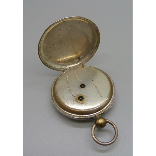 895 - A silver pocket watch