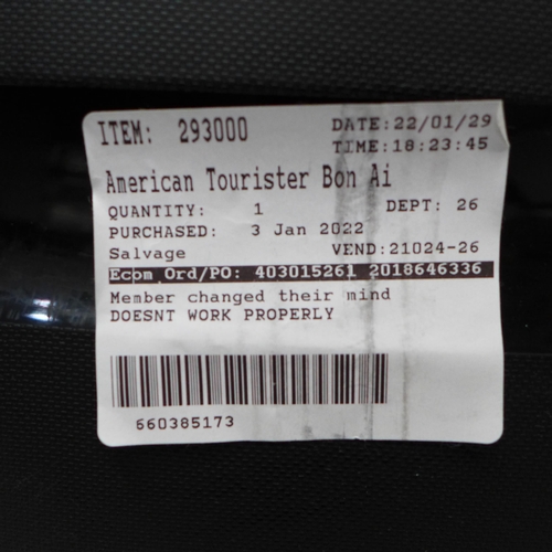 3245 - American Tourister Bon Air Black Large Hardside Spinner Suitcase (262-676)  * This lot is subject to... 