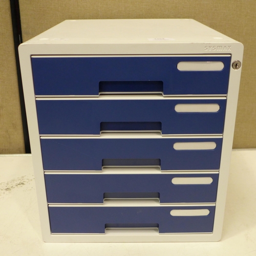 3254 - Sysmax lockable drawers (Blue) (262-801)  * This lot is subject to vat