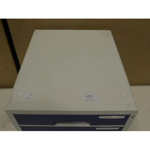 3254 - Sysmax lockable drawers (Blue) (262-801)  * This lot is subject to vat