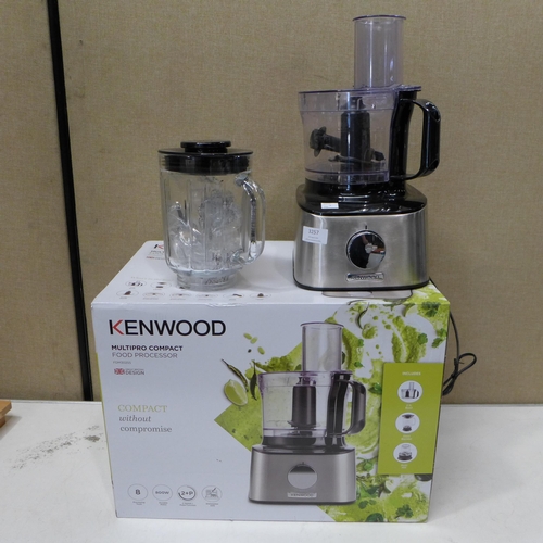 3257 - Kenwood Multipro Compact Food Processor (FDM30)(262-130)  * This lot is subject to vat