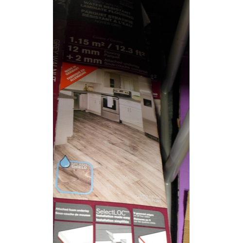 3278 - Two Packs Of Laminate Flooring Grey walnut (262-193,194)  * This lot is subject to vat