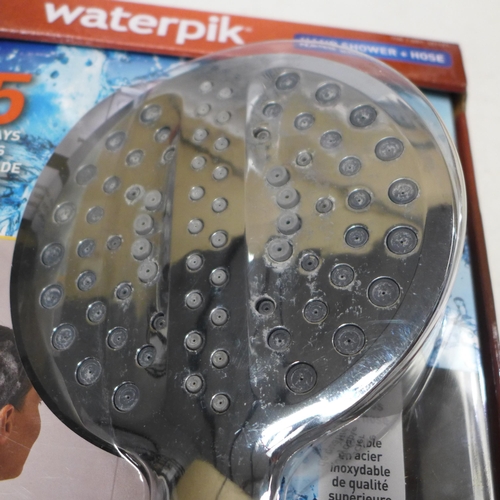 3280 - Waterpik Powerpulse shower head and hose and An Addis Laundry Basket 45L (262-199,202)  * This lot i... 