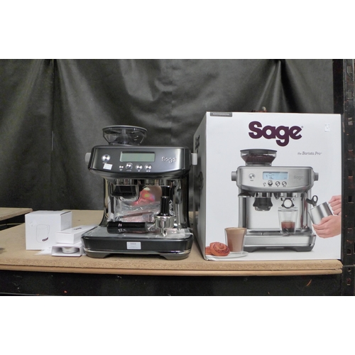 3333 - Sage Barista Pro Pump Coffee Machine (model no.:- SES878BST), original RRP £483.33 + VAT (262-166)  ... 