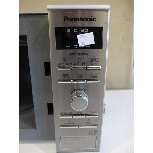 3008 - Panasonic Grill Microwave (model no: NN-GD37HSBPQ), original RRP £129.99 + VAT (262-610)  * This lot... 