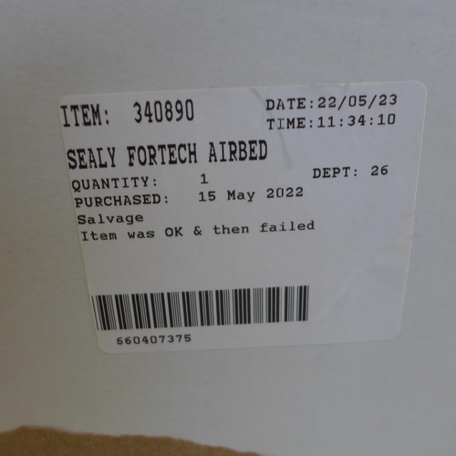 3010 - Sealy Fortech Airbed With Built-In Pump  (262-22)  * This lot is subject to vat