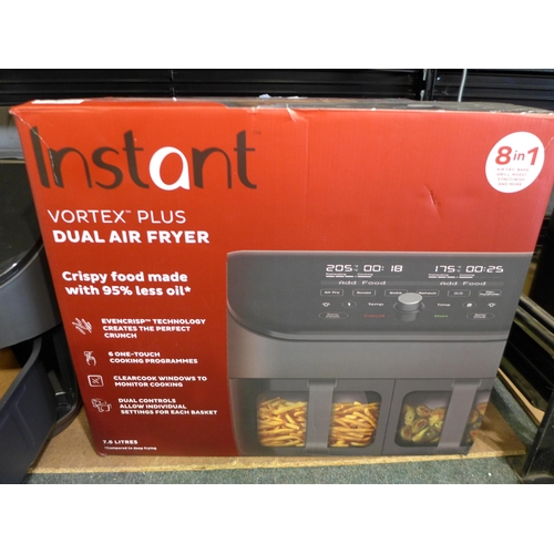 3017 - Instant Pot Dual Basket Air Fryer (7.6L), original RRP £149.99 + VAT (262-29)  * This lot is subject... 