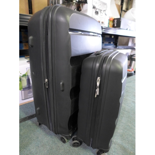 3026 - American Tourister Bon Air Black Hardside 2pc Luggage Set, original RRP £119.99 + VAT (262-66)  * Th... 