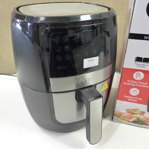 3058 - Gourmia Air Fryer  (262-46)  * This lot is subject to vat