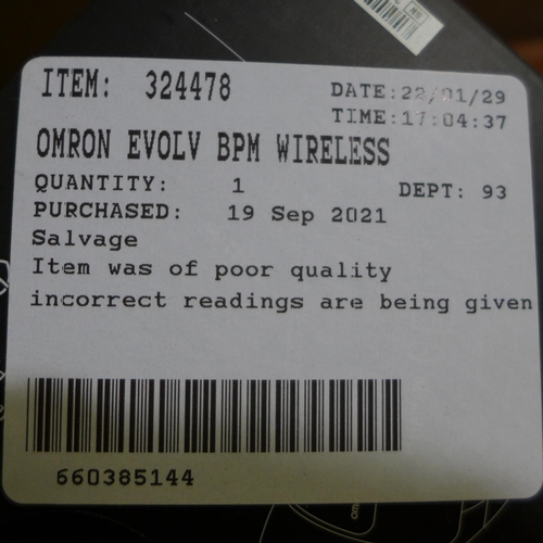 3081 - Omron Evolv Wireless Blood Pressure Monitor  (262-655)  * This lot is subject to vat