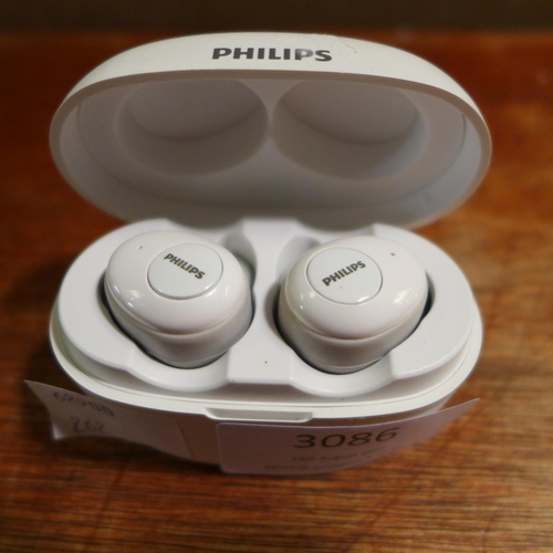 3086 - Philips Ear Pods White (Model: TAT3215WT/00)       (262-658)  * This lot is subject to vat