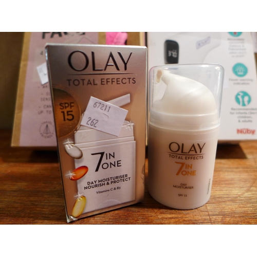 3105 - Two SPF15 Olay Total Effects moisturising creams, Dr. Talbot's Thermometer and Erase Your Face Micro... 