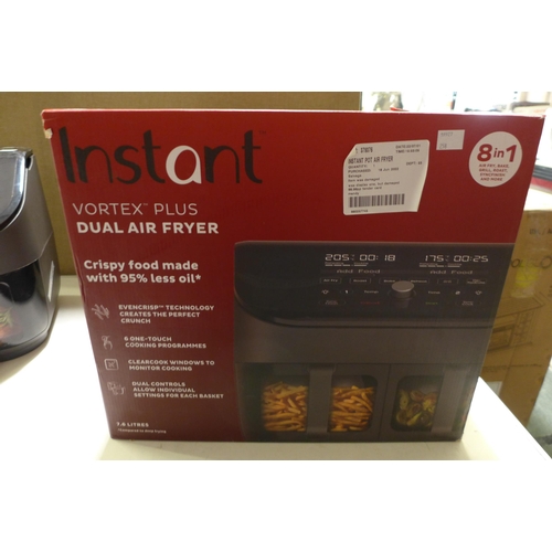 3192 - Instant Pot Dual Basket Air Fryer (7.6L), original RRP £149.99 + VAT (258-365)   * This lot is subje... 