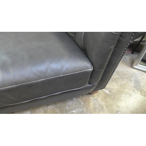 1515 - New Allington 3 Str Grey Leather Sofa: 5858Ls ), Original RRP £1666.66 + vat  (4124-12)   * This lot... 