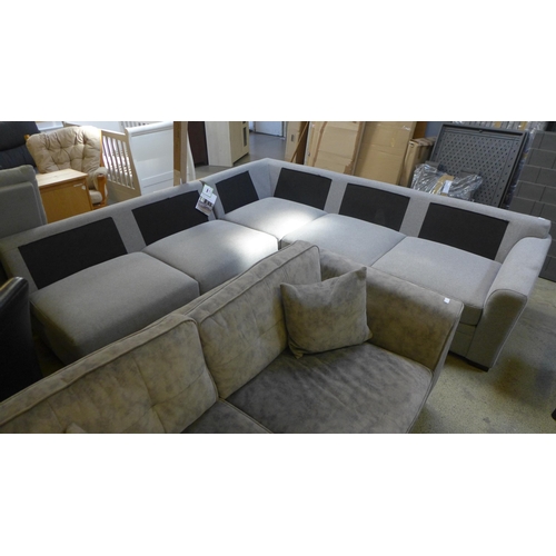 1638 - Thomasville Langdon sofa with ottoman - missing cushions, Original RRP £2083.33 + vat (4122-8)  * Th... 