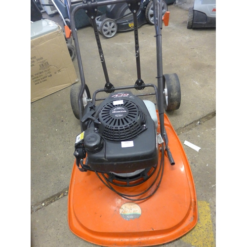 Flymo XL500 with Honda GCV160 petrol driven hover mower