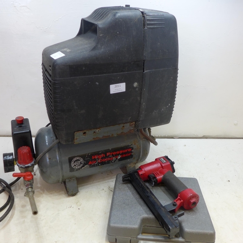 2006 - Power Performance air compressor with pneumatic pin gun and Dremel type air tool