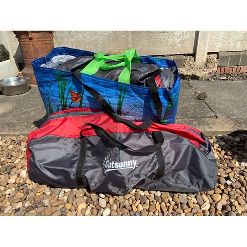 2153 - Camping job lot: four man tent, two man tent x 2, two person Active tent, High Gear Kentucky camping... 