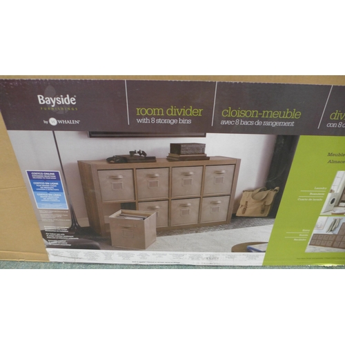 3082 - Bayside Onin Room Divider With 8 Storage Bins, original RRP £97.99 + VAT, (258-348)   * This lot is ... 