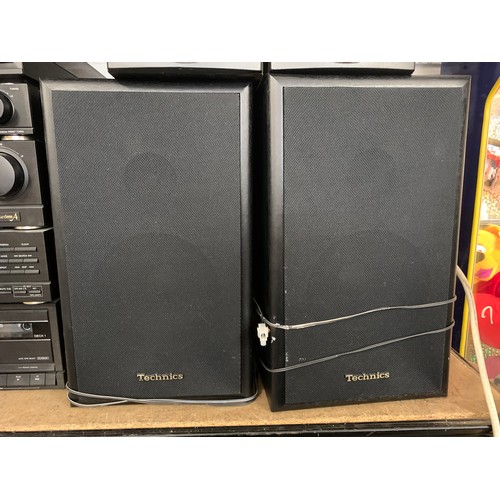 2235 - Technics stacking hi-fi system (SL-J110R, St-X3014, Su-X101, SL-PJ27A RS-X101) with remote control a... 