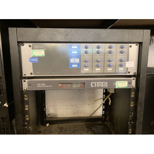 2237 - Cloud CX335 split band compressor-limiter, RMX1450 amp, Adastra Slave amp DIA600 power amp and QSC p... 