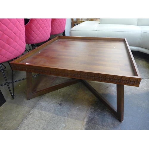 1341 - A Boho square coffee table * this lot is subject to VAT