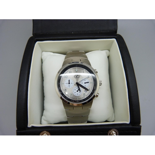 1069 - A Lexus wristwatch, complimentary with Lexus, (Toyota), with box