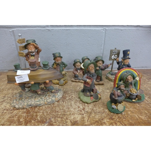 1101 - A collection of resin model leprechauns **PLEASE NOTE THIS LOT IS NOT ELIGIBLE FOR POSTING AND PACKI... 