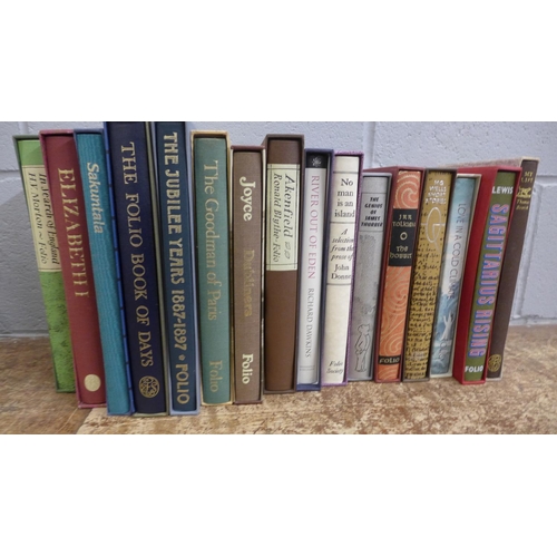 1117 - A collection of Folio Society books including The Hobbit by JRR Tolkien, Love in a Cold Climate by N... 