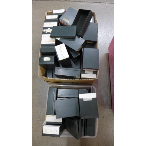 1120 - A box of watch parts and part boxes