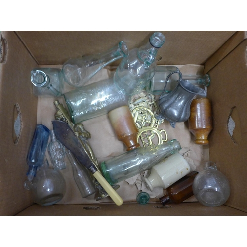 1123 - Assorted items; glassware, metalware and stoneware **PLEASE NOTE THIS LOT IS NOT ELIGIBLE FOR POSTIN... 