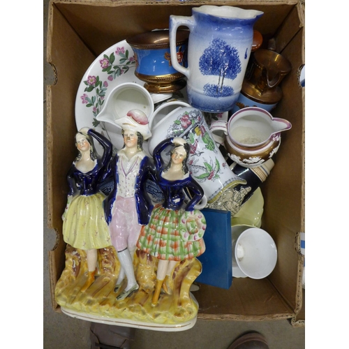 1127 - Two boxes of mixed china including Denby and Portmeirion **PLEASE NOTE THIS LOT IS NOT ELIGIBLE FOR ... 