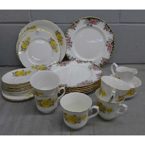 1135 - Queen Anne teaware and six Royal Albert plates **PLEASE NOTE THIS LOT IS NOT ELIGIBLE FOR POSTING AN... 