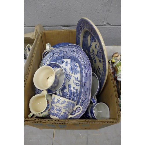 1137 - A collection of Willow pattern china **PLEASE NOTE THIS LOT IS NOT ELIGIBLE FOR POSTING AND PACKING*... 