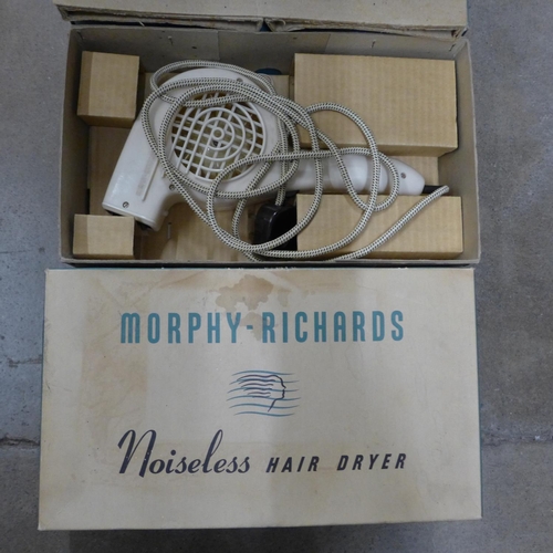 1141 - Two vintage Morphy Richards hair dryers and four Calor hood hair dryers, display only**PLEASE NOTE T... 