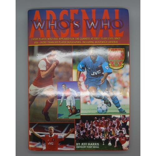 668 - Football; a copy of Arsenal Who's Who containing over 30 signatures from former players including Jo... 