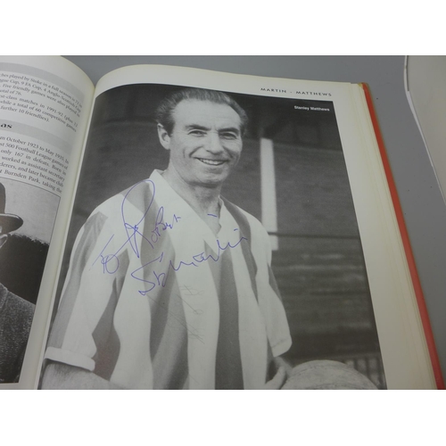 683 - Football; a copy of A-Z of Stoke City containing over 80 signatures from former players including Pe... 