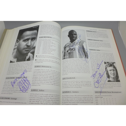 683 - Football; a copy of A-Z of Stoke City containing over 80 signatures from former players including Pe... 