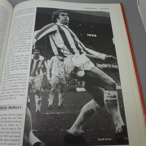 683 - Football; a copy of A-Z of Stoke City containing over 80 signatures from former players including Pe... 