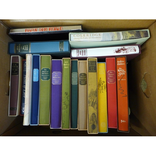 703 - A collection of Folio Society books in slip cases, including works by Thomas Hardy and TE Lawrence