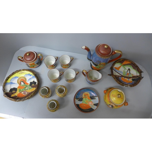 707 - A collection of Japanese Satsuma china   **PLEASE NOTE THIS LOT IS NOT ELIGIBLE FOR POSTING AND PACK... 