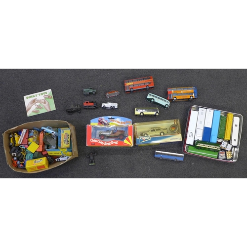 717 - A Corgi Chitty-Chitty, Bang-Bang, Corgi Mercedes, boxed, a collection of coaches, buses, Matchbox, C... 