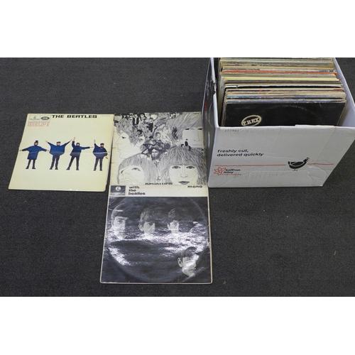 723 - A collection of LP records, including The Beatles