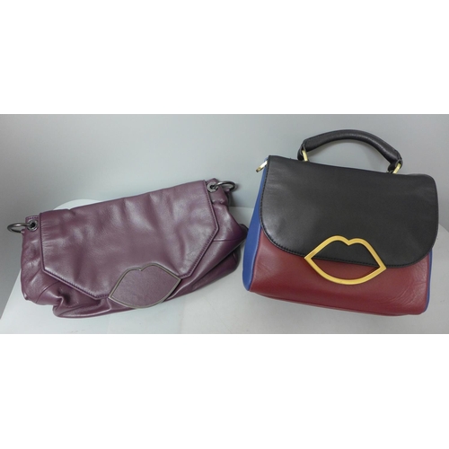 734 - Two Lulu Guinness handbags