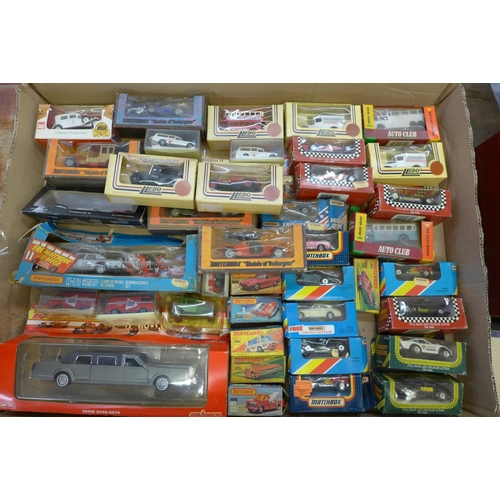 779 - A collection of model vehicles including Lledo, Matchbox, etc., boxed