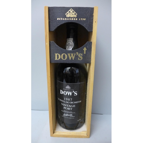 784 - One bottle, Dow's 1987 Vintage Port