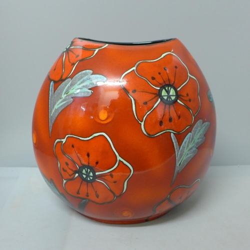 788 - A Poole Poppyfield Purse vase, 26cm