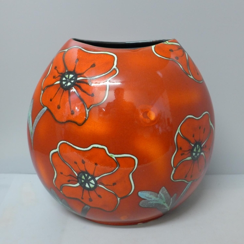 788 - A Poole Poppyfield Purse vase, 26cm